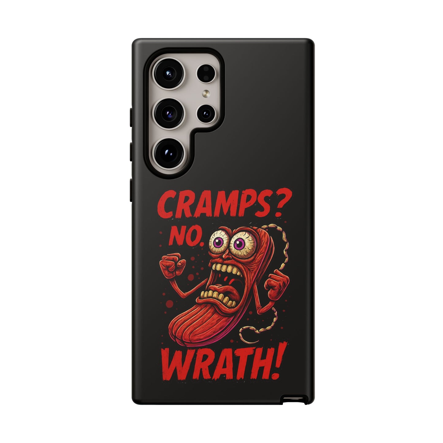 Phone Case — "Cramps? No, Wrath!" Retro Hot-Pepper Graphic