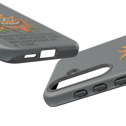 Funny Monster Sunflower Phone Case — "Photosynthesizing the Universe One Breakdown at a Time"
