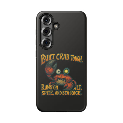 Phone Case - "Built Crab Tough" Funny Crab Graphic Protective Case