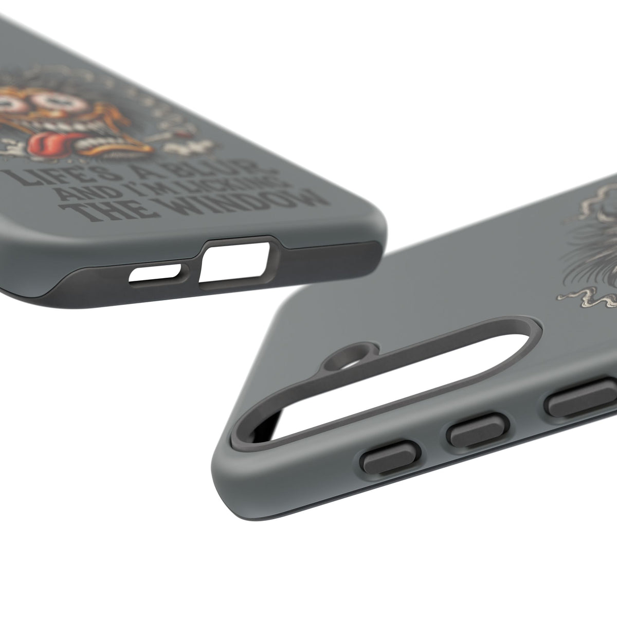 Phone Case — 'Life's a Blur and I'm Licking the Window' Funky Monster Graphic