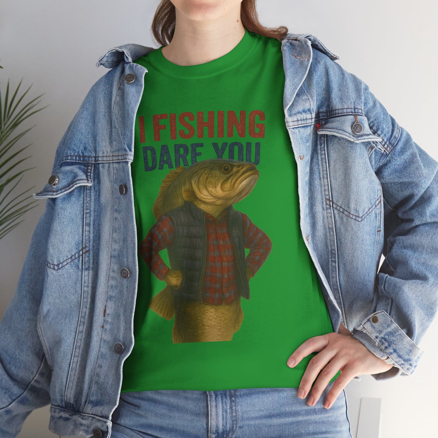 I Fishing Dare You – Funny Fish Tough Guy T-Shirt 2