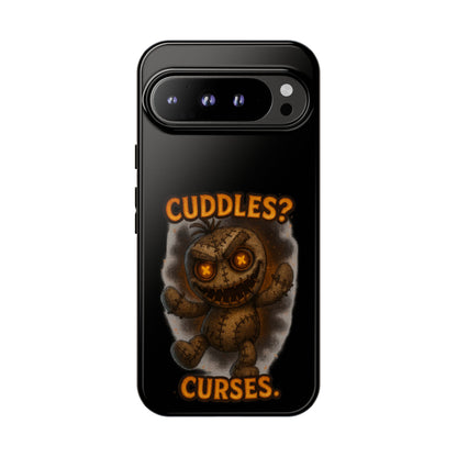 Phone Case — 'Cuddles? Curses.' Voodoo Doll Gothic Protective Case