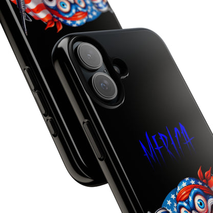 Phone Case — Patriotic 'Merica Clown with Flag, Beer & Rifle