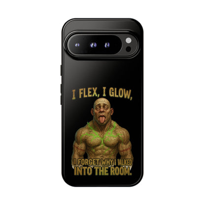 Phone Case — I Flex, I Glow Funny Muscular Guy Phone Cover