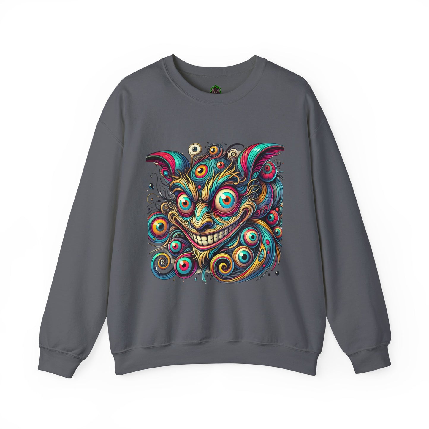 Demon Swirl Eyes Crewneck Sweatshirt