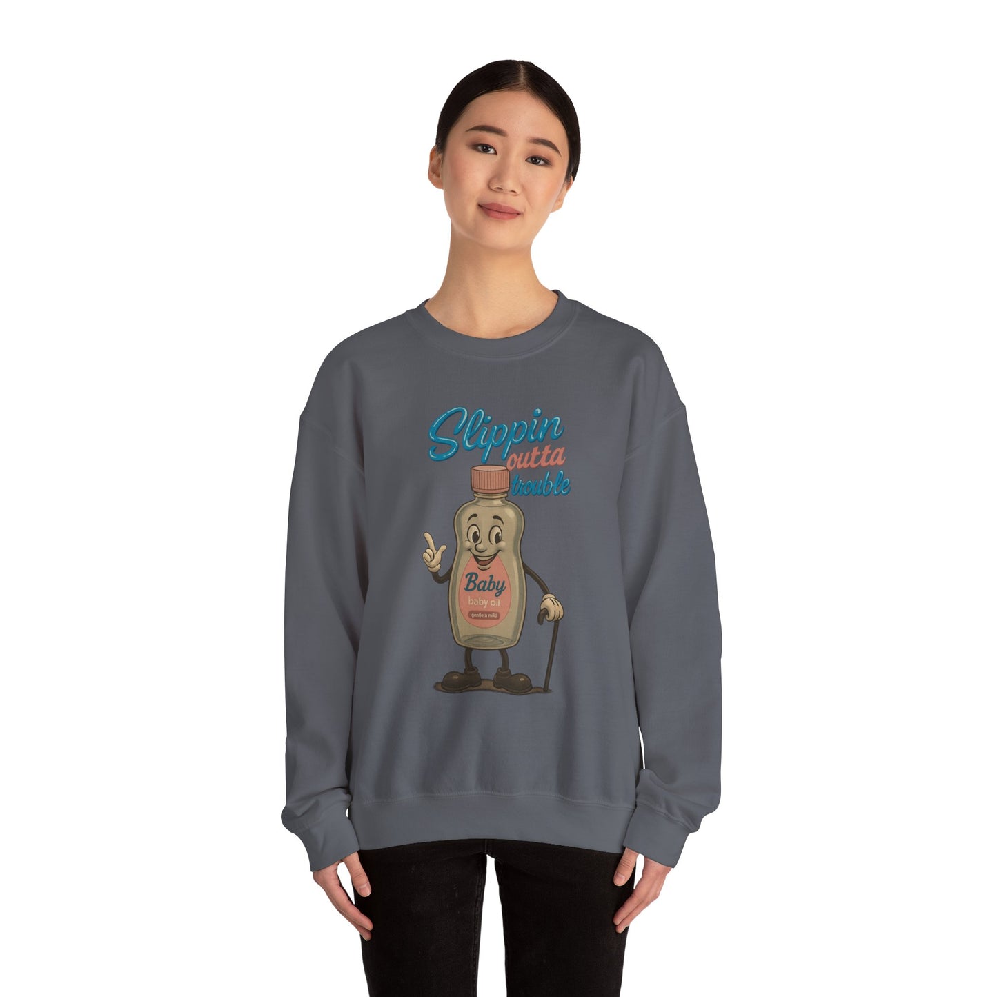 Slippin’ Outta Trouble Crewneck Sweatshirt