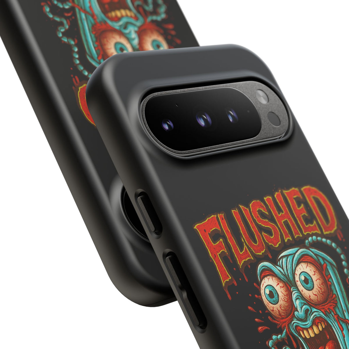 Phone Case — "Flushed But Not Forgotten" Horror Graphic iPhone Cover