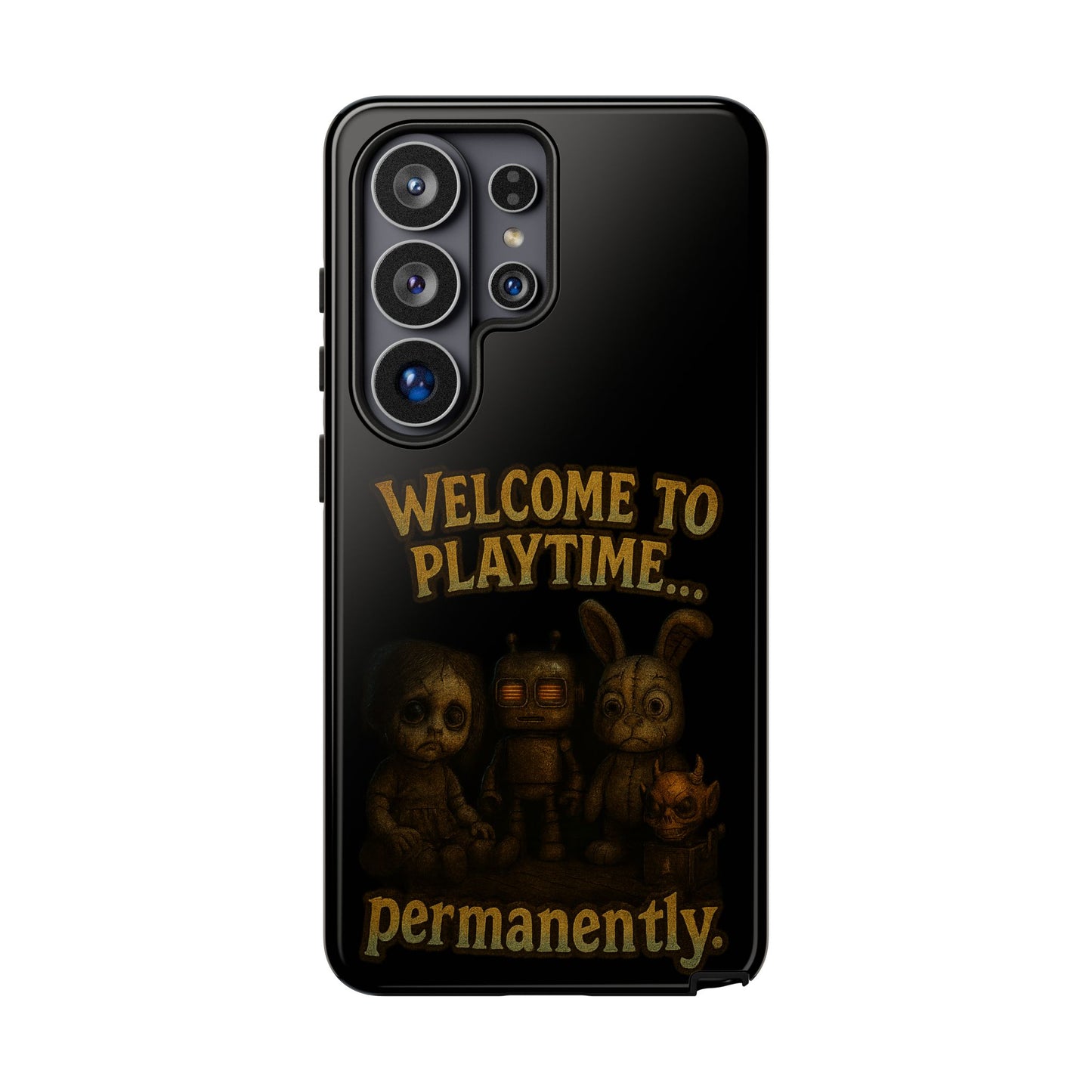 Phone Case — "Welcome to Playtime... Permanently." Horror Game Character Protective Case