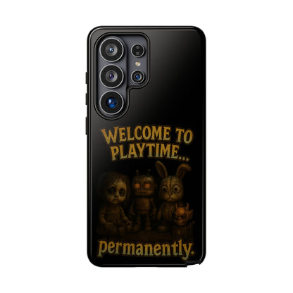 Phone Case — "Welcome to Playtime... Permanently." Horror Game Character Protective Case