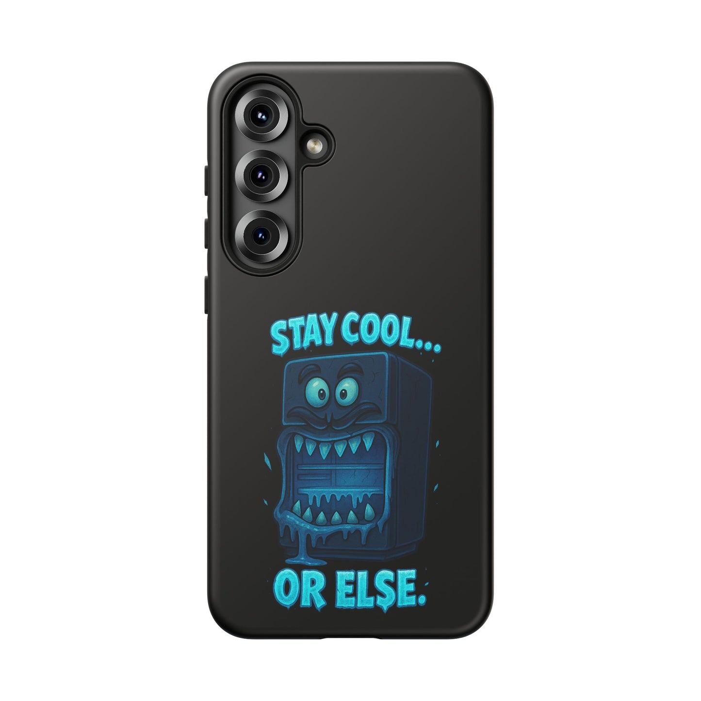 Stay Cool... Or Else. Phone Case — Neon Monster Protective iPhone Cover