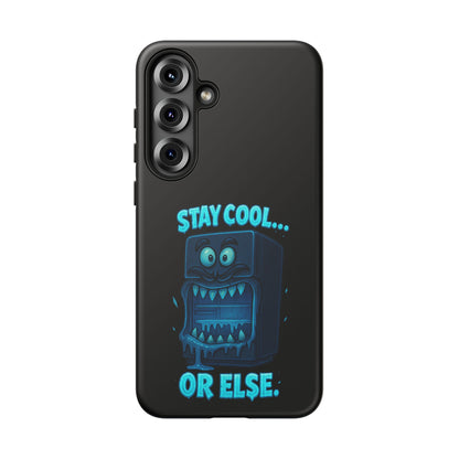 Stay Cool... Or Else. Phone Case — Neon Monster Protective iPhone Cover