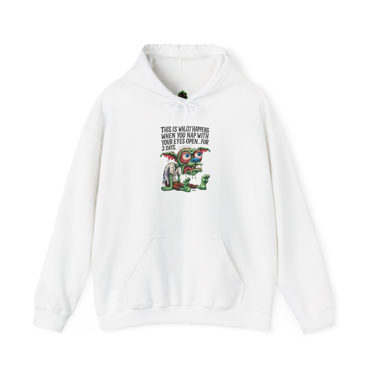 Cute Monster Hoodie with "This Is What Happiness Looks Like When You May Have Your Wings Open..." — Whimsical Gift Pullover