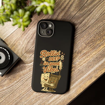 Phone Case — "Rollin' Deep in Good Vibes" Cartoon Retro Design