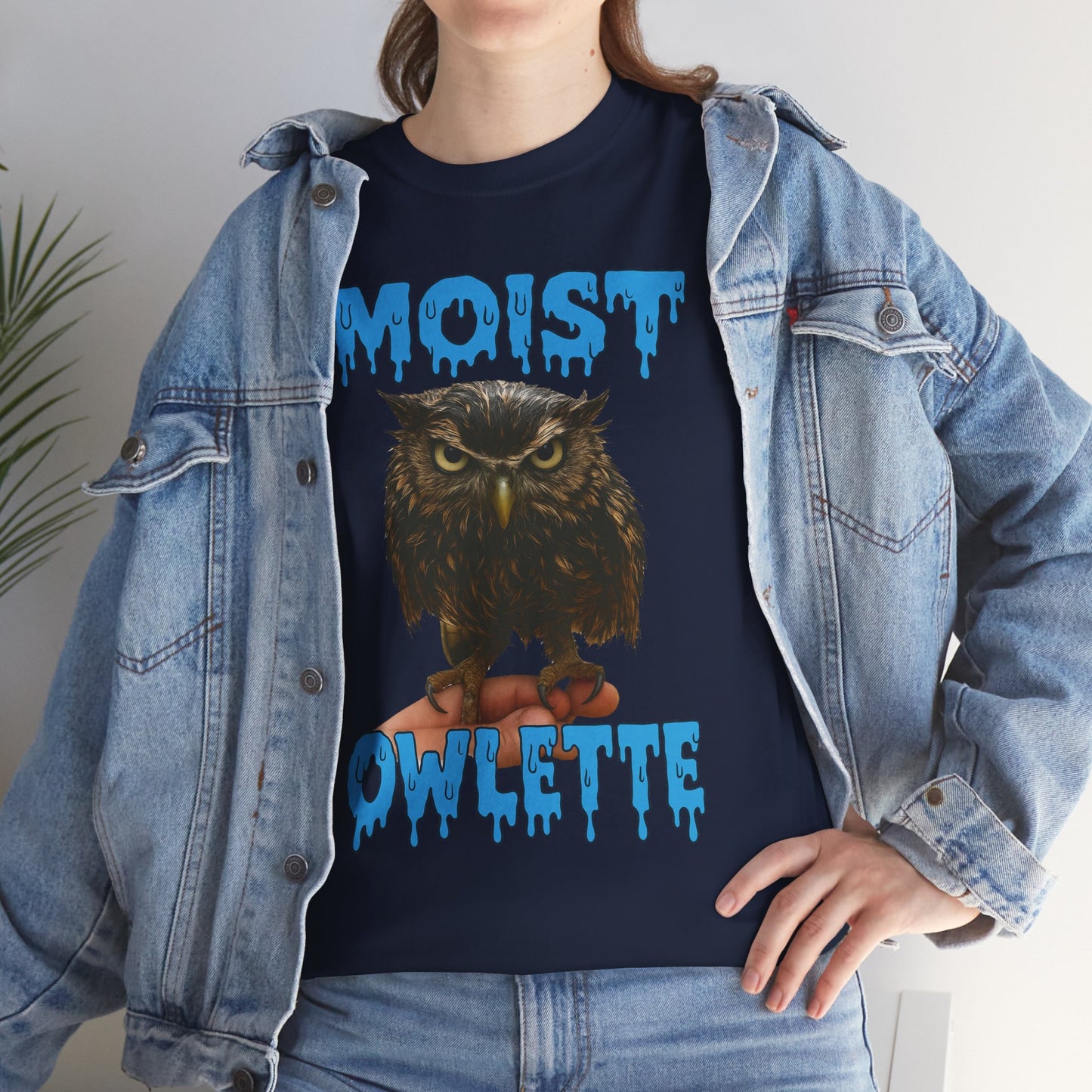 Moist Owlette T-Shirt | Cute Grumpy Owl Graphic