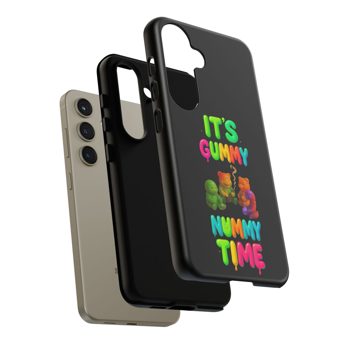 It's Gummy Nummy Time Phone Case — Colorful Gummy Bears Protective Case