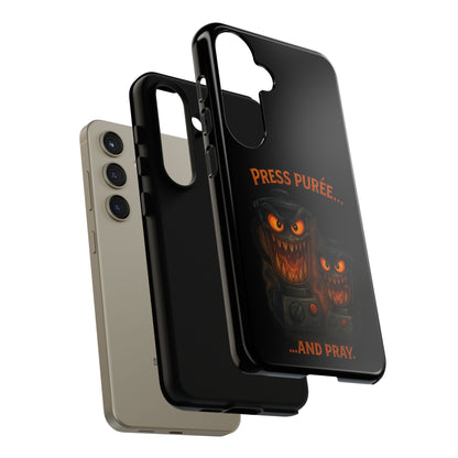 Phone Case - 'Press Purée...and Pray' Halloween Horror Protective Cover
