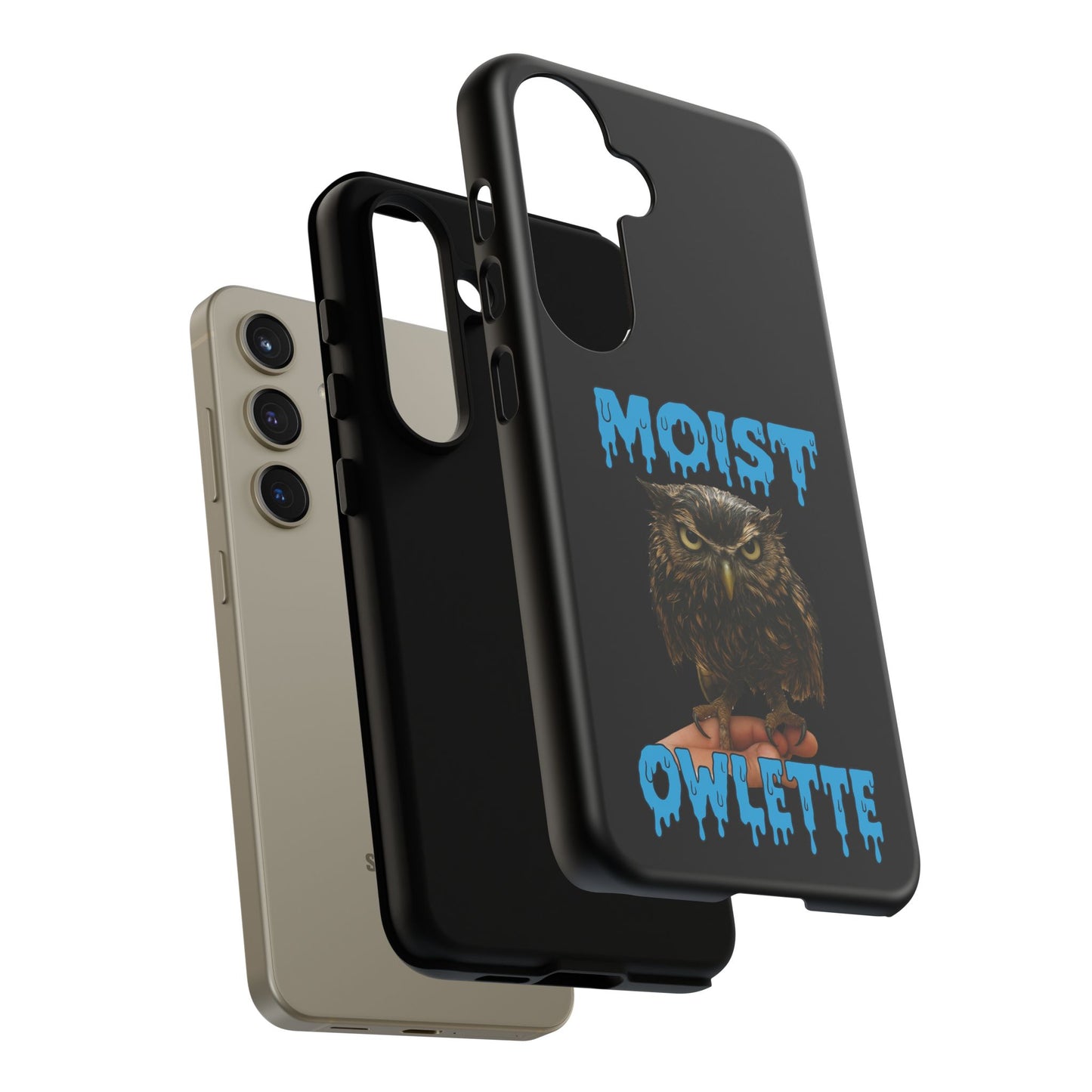 Moist Owlette Phone Case — Funny Owl Graphic Protective Case