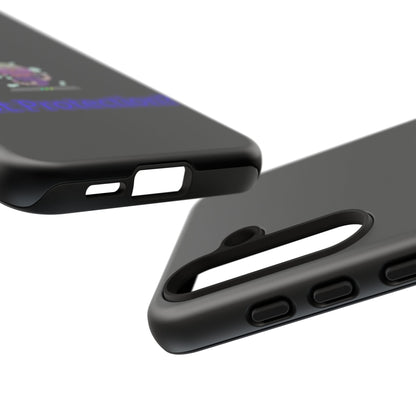 Phone Case — 'Got Protection?' Cute Purple Alien Anti-Shock Protective Cover