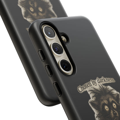 Phone Case - "Chosen by Darkness (Or Maybe Just Rabies)" Cute Creepy Retro Creature Protective Case