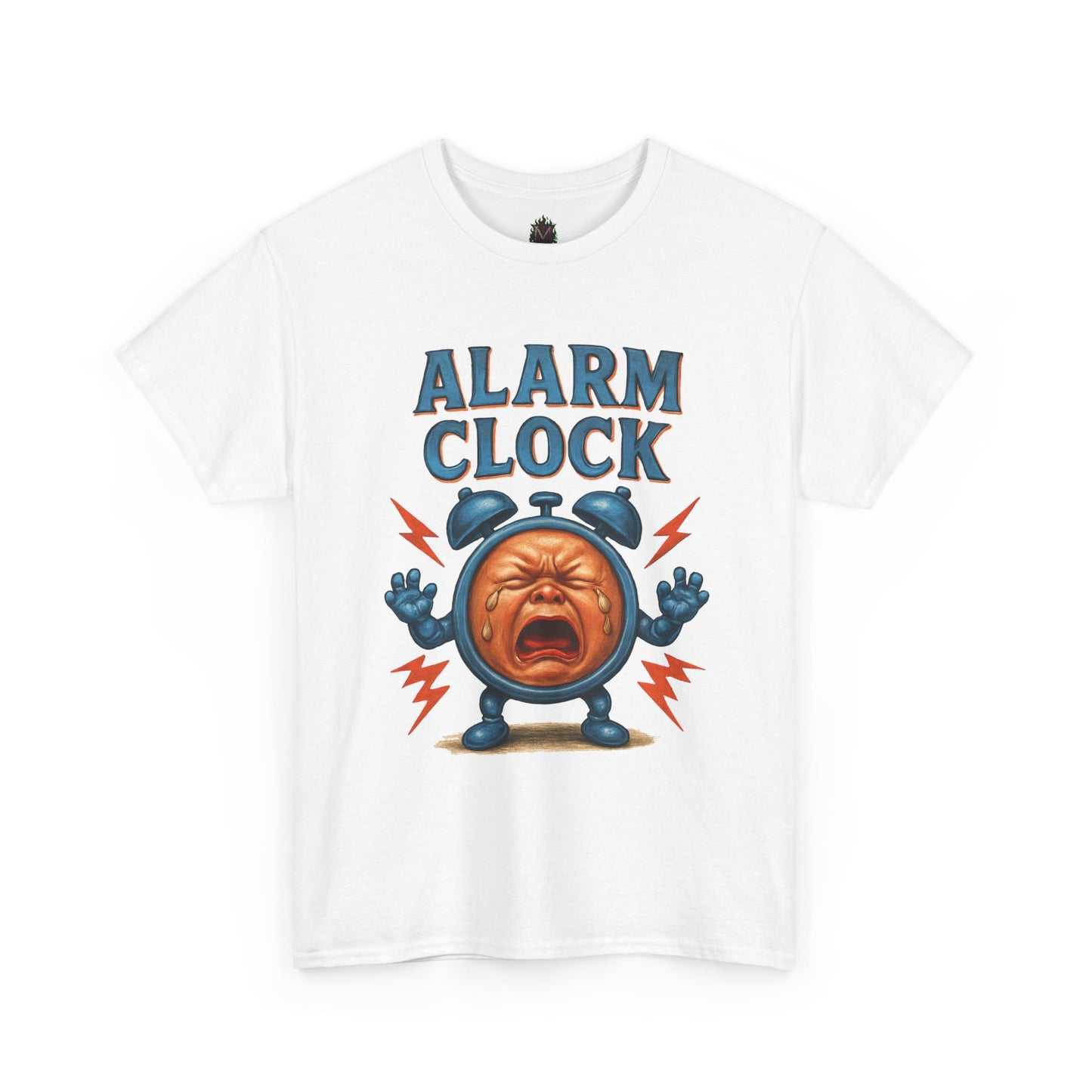 Alarm Clock crying face Tee | Funny Retro Alarm Clock design