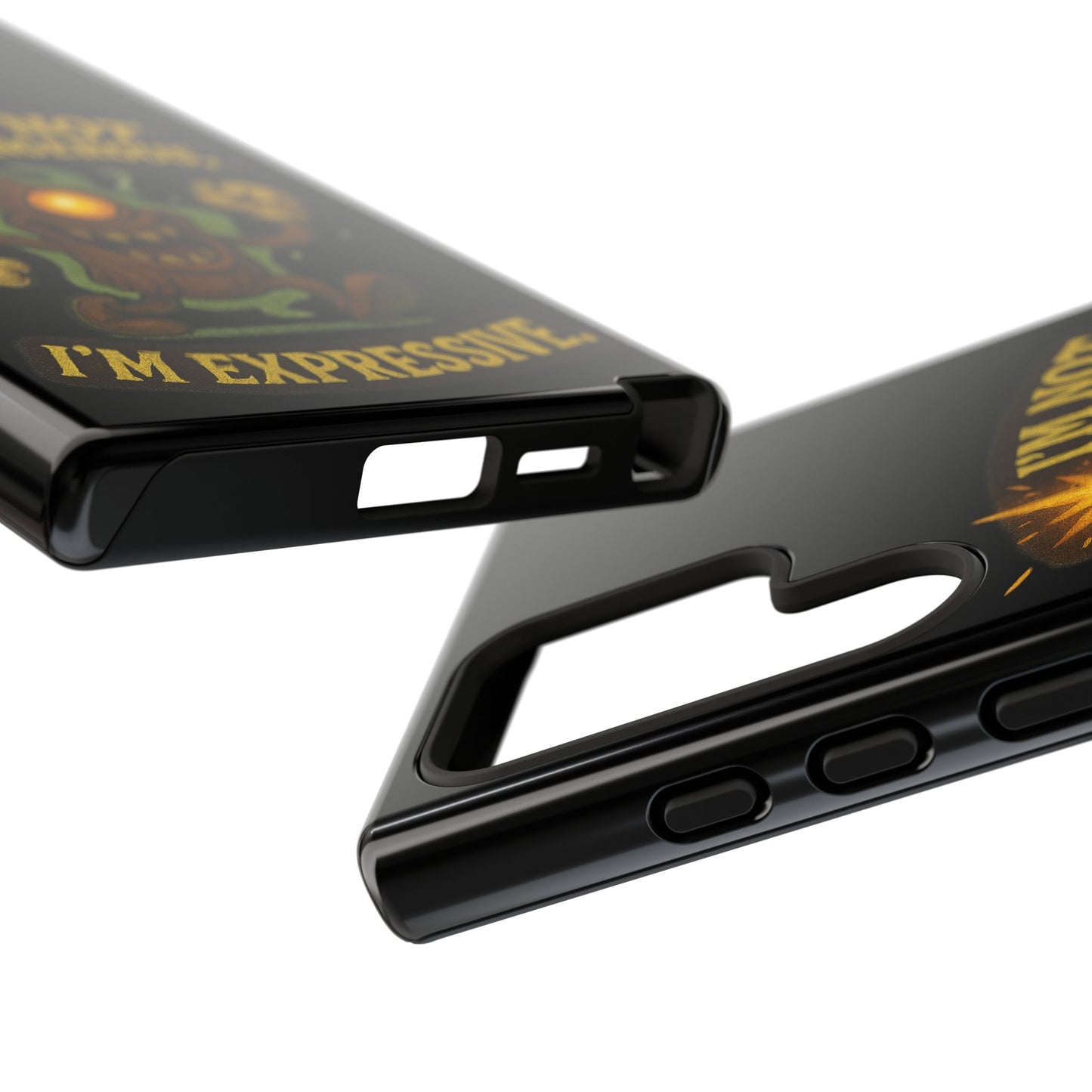 Phone Case — “I’m Not Dangerous, I’m Expressive” Monster Protective Case