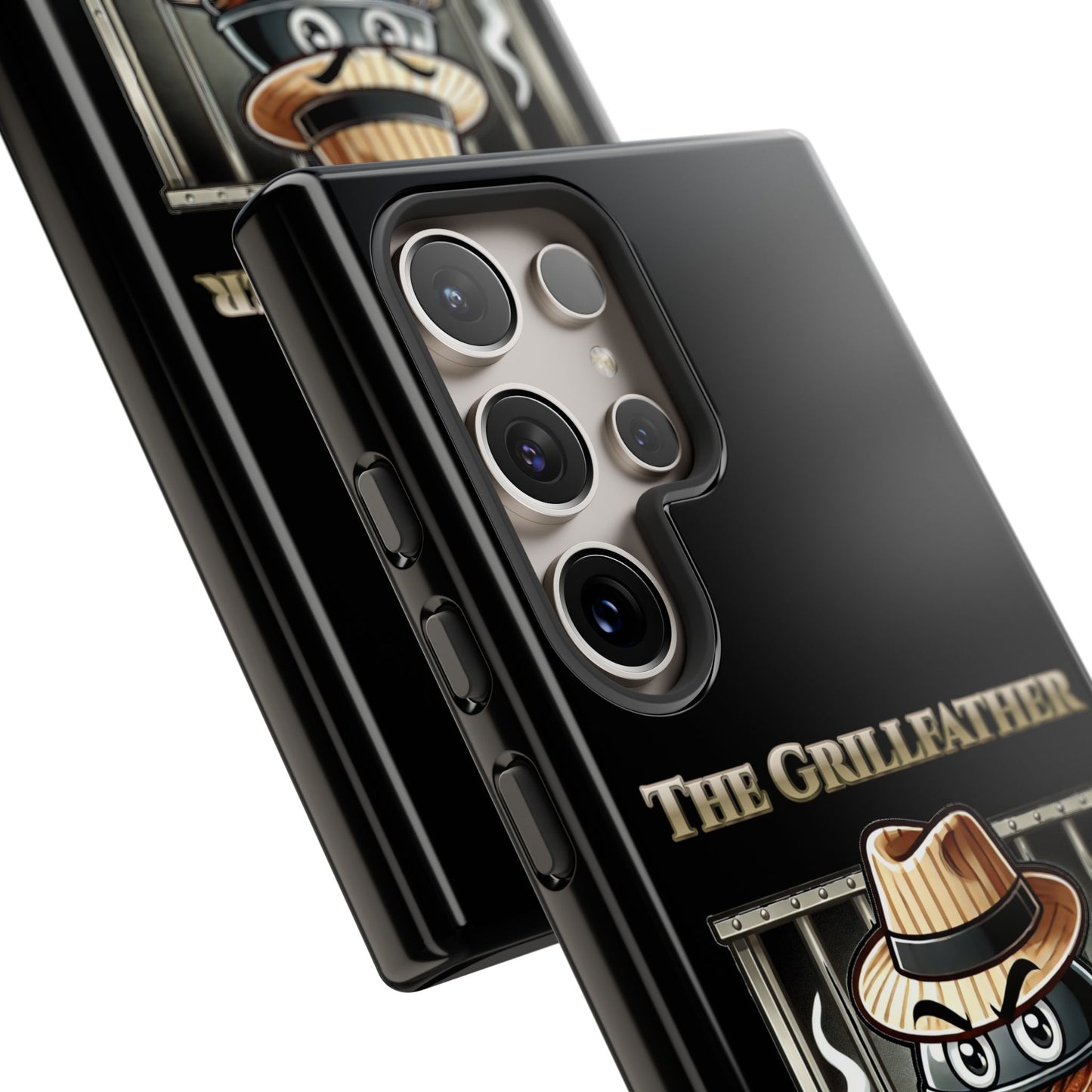 Grillfather Personalized Phone Case — Funny BBQ Smoker Design