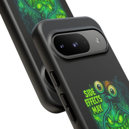 Phone Case — 'Side Effects May Include Laughter, Screaming, Glowing, and Doom' Neon Monster