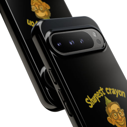 Phone Case — "Sharpest Crayon in the Tool Shed" Retro Teacher/Geek Protective Cover