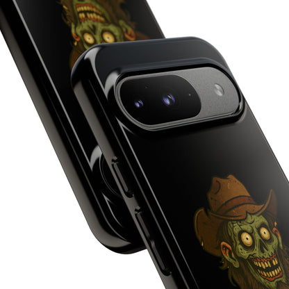 Zombie Cowboy Phone Case — "Ain't No Grave Gonna Hold This Yeehaw" Protective iPhone Cover