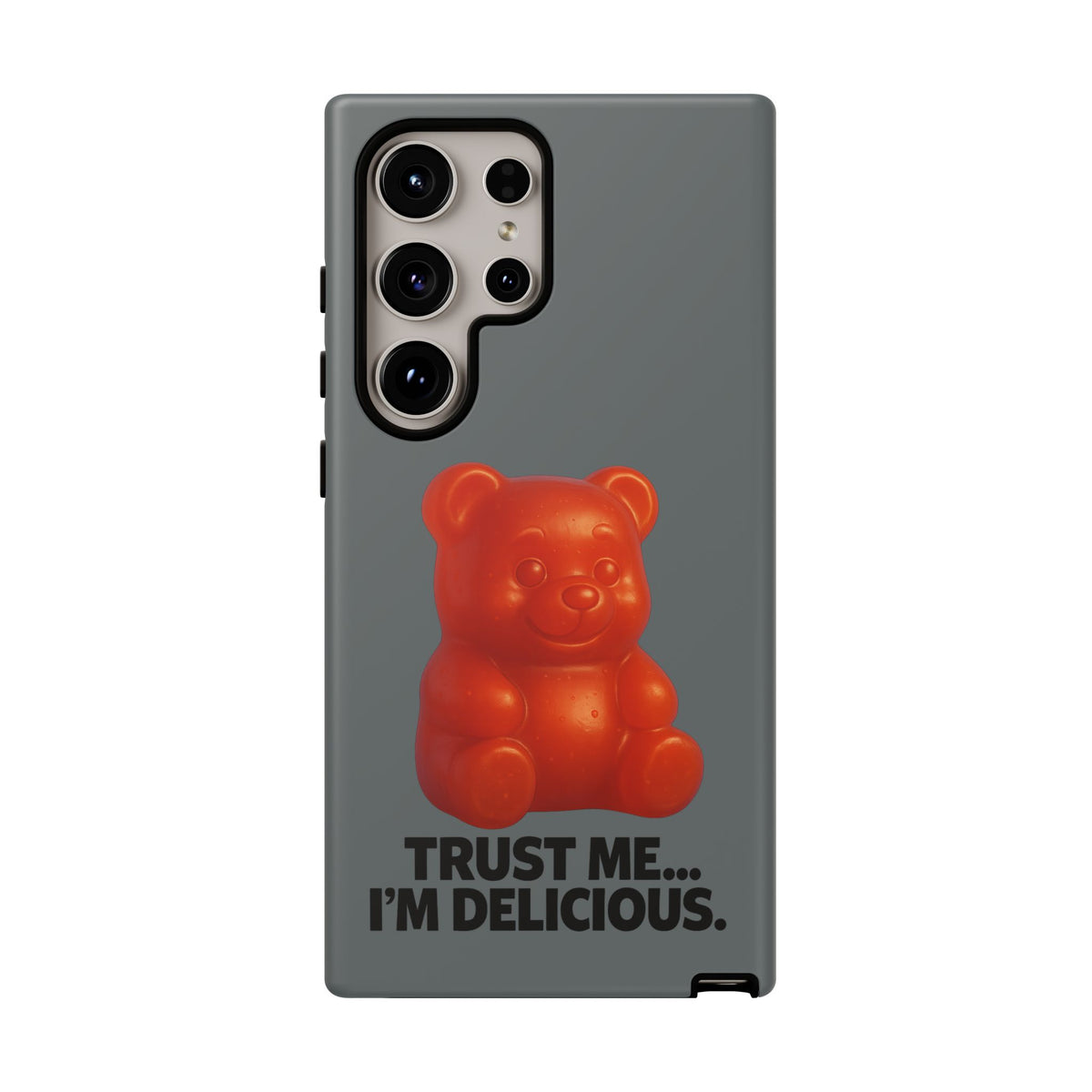 Phone Case — Red Gummy Bear 'Trust Me... I'm Delicious' Protective Case