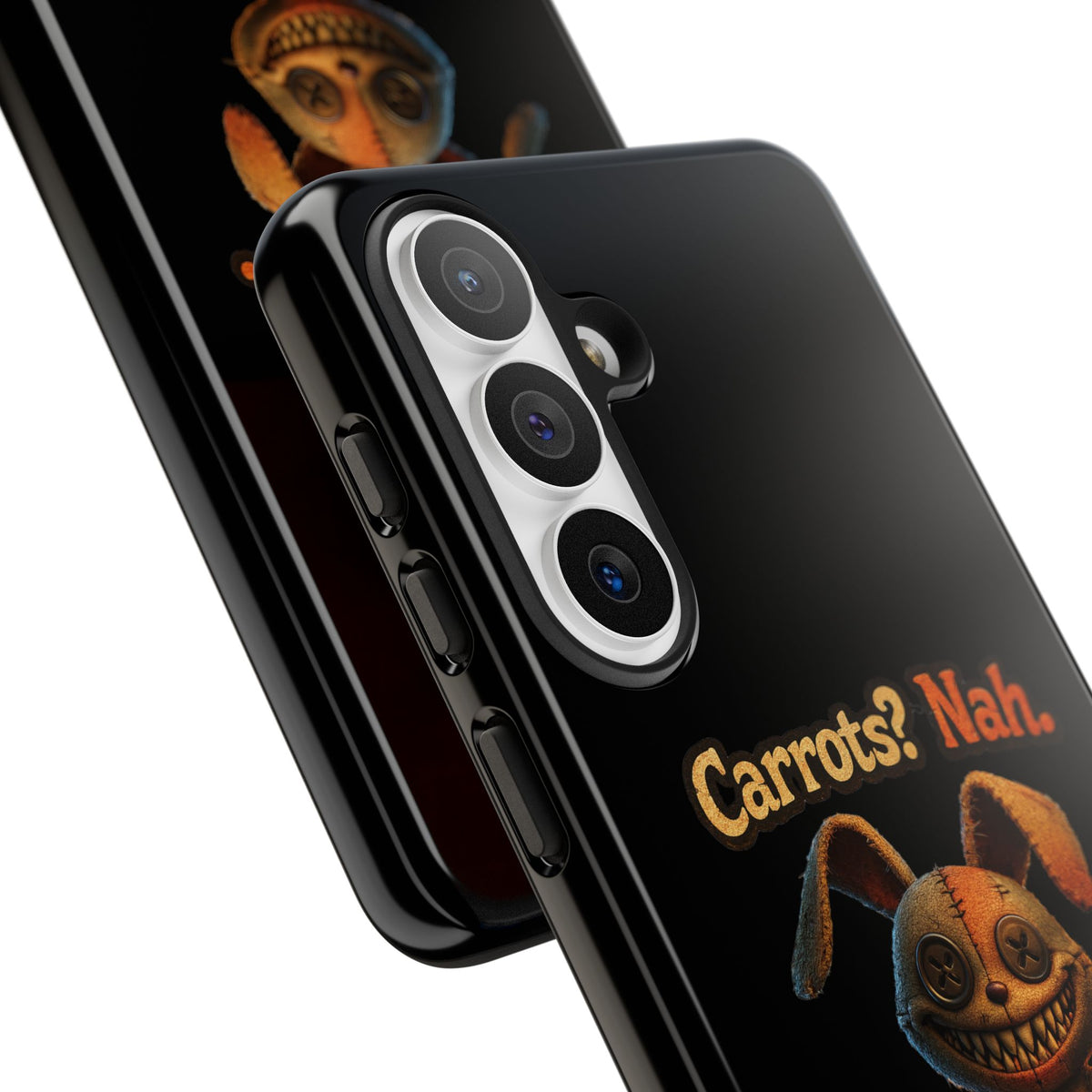 Phone Case — Creepy Bunny "Carrots? Nah. I crave screams." Halloween Horror Design