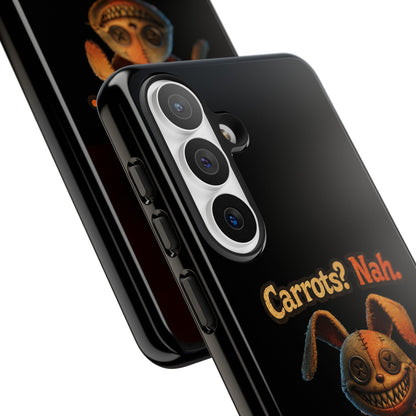 Phone Case — Creepy Bunny "Carrots? Nah. I crave screams." Halloween Horror Design