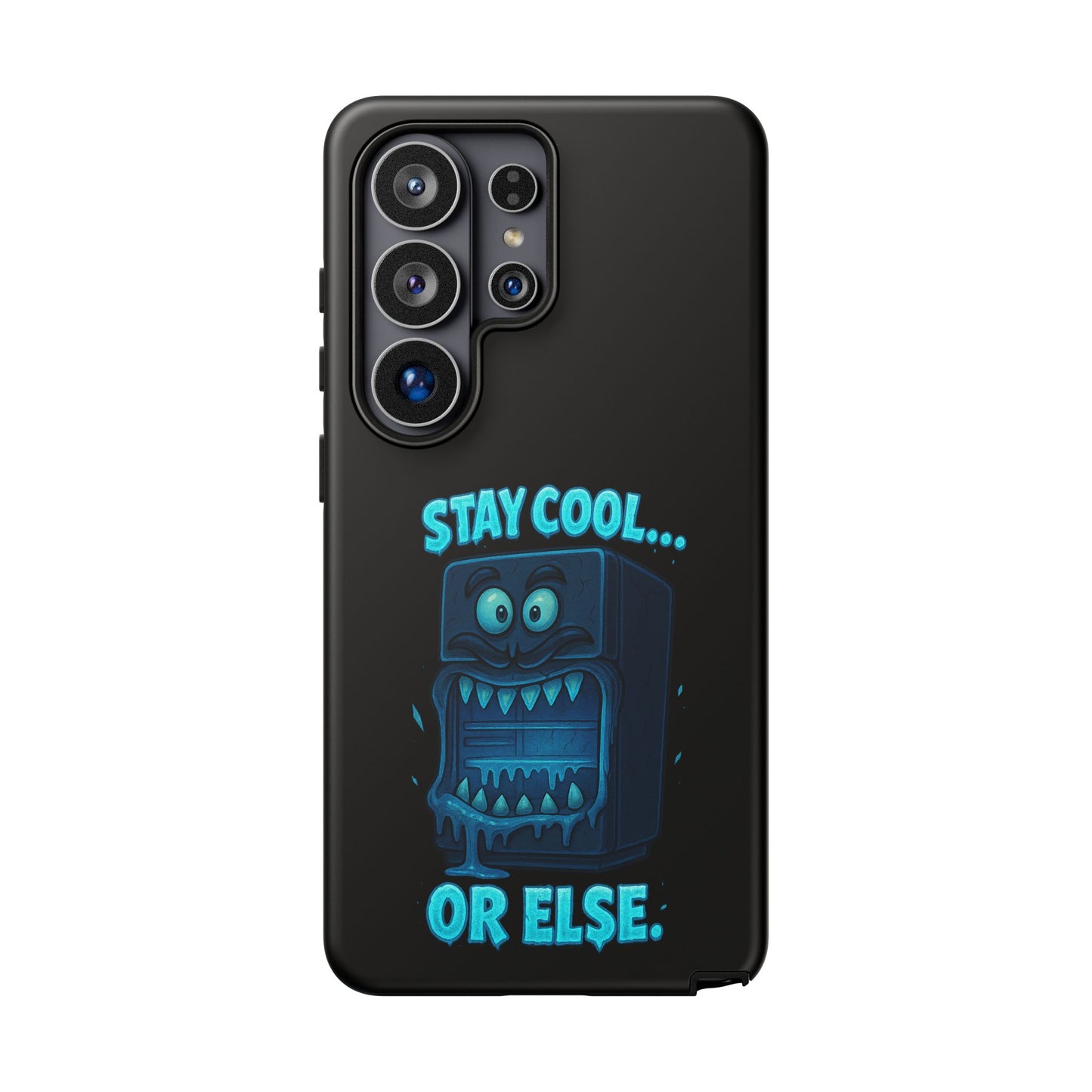 Stay Cool... Or Else. Phone Case — Neon Monster Protective iPhone Cover