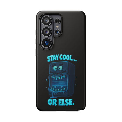 Stay Cool... Or Else. Phone Case — Neon Monster Protective iPhone Cover