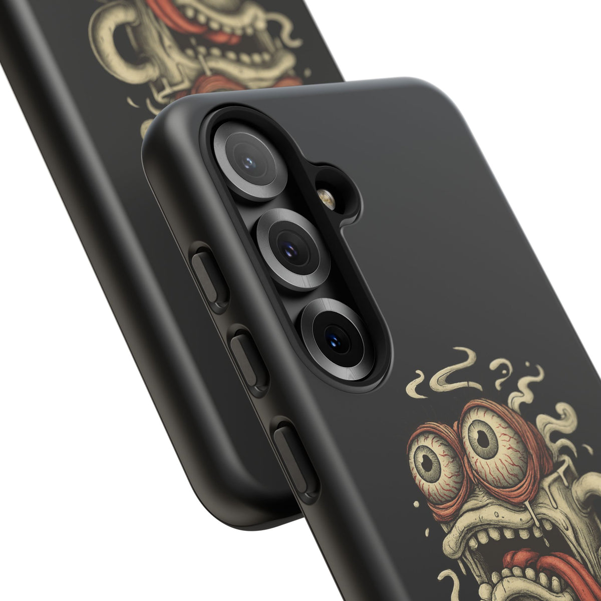Tough Cases: Retro Hot Coffee Monster Phone Case — Funny 'If Your Mug...' Quote