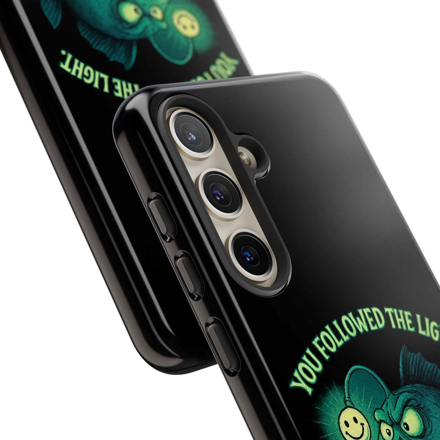Anglerfish Phone Case – “You Followed The Light, That’s On You” Glow Horror Protective Case