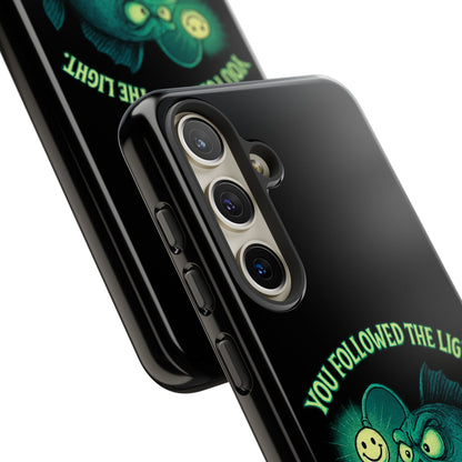 Anglerfish Phone Case – “You Followed The Light, That’s On You” Glow Horror Protective Case