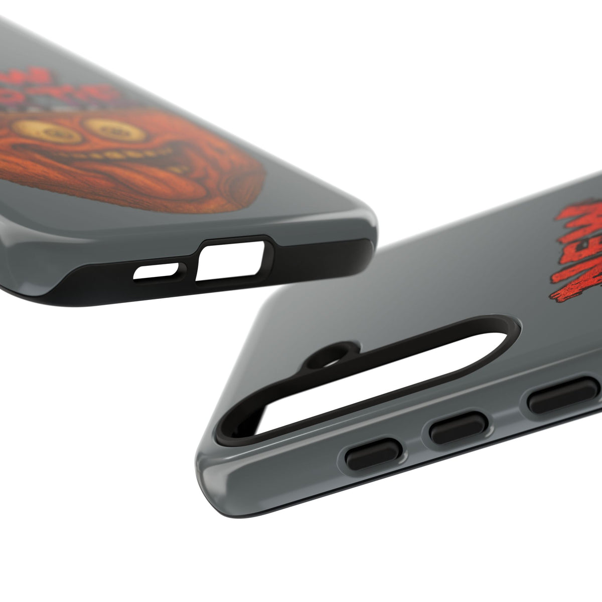 Phone Case — 'New Hairte' Funny Grinning Tongue-Out Monster Design