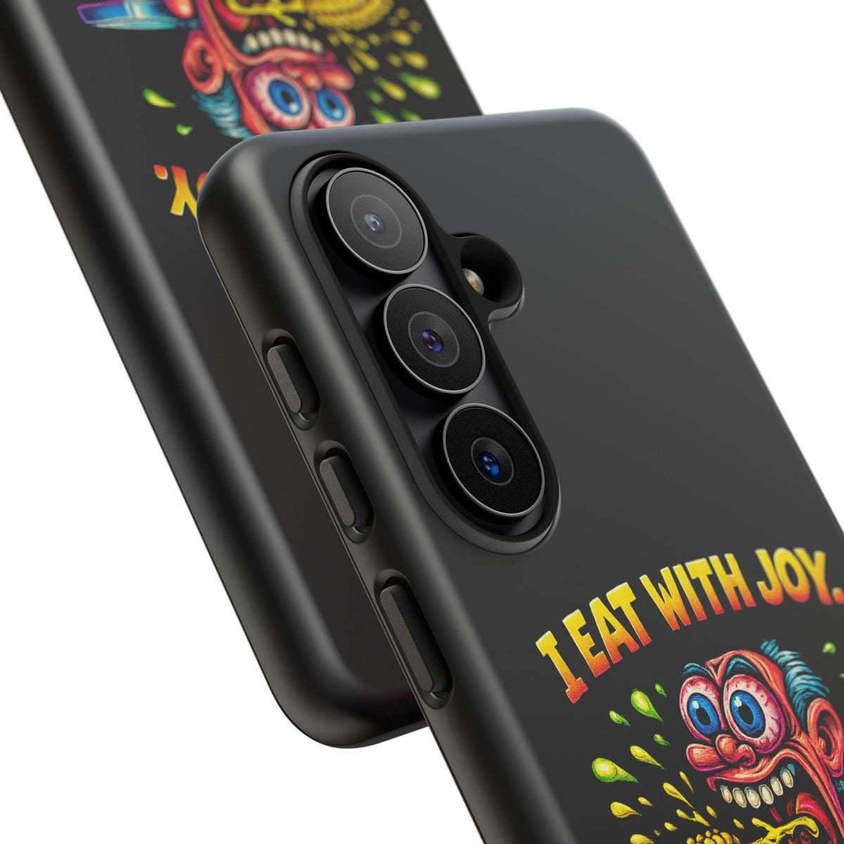 Phone Case — "I Eat With Joy, I Regret With Fury" Graphic