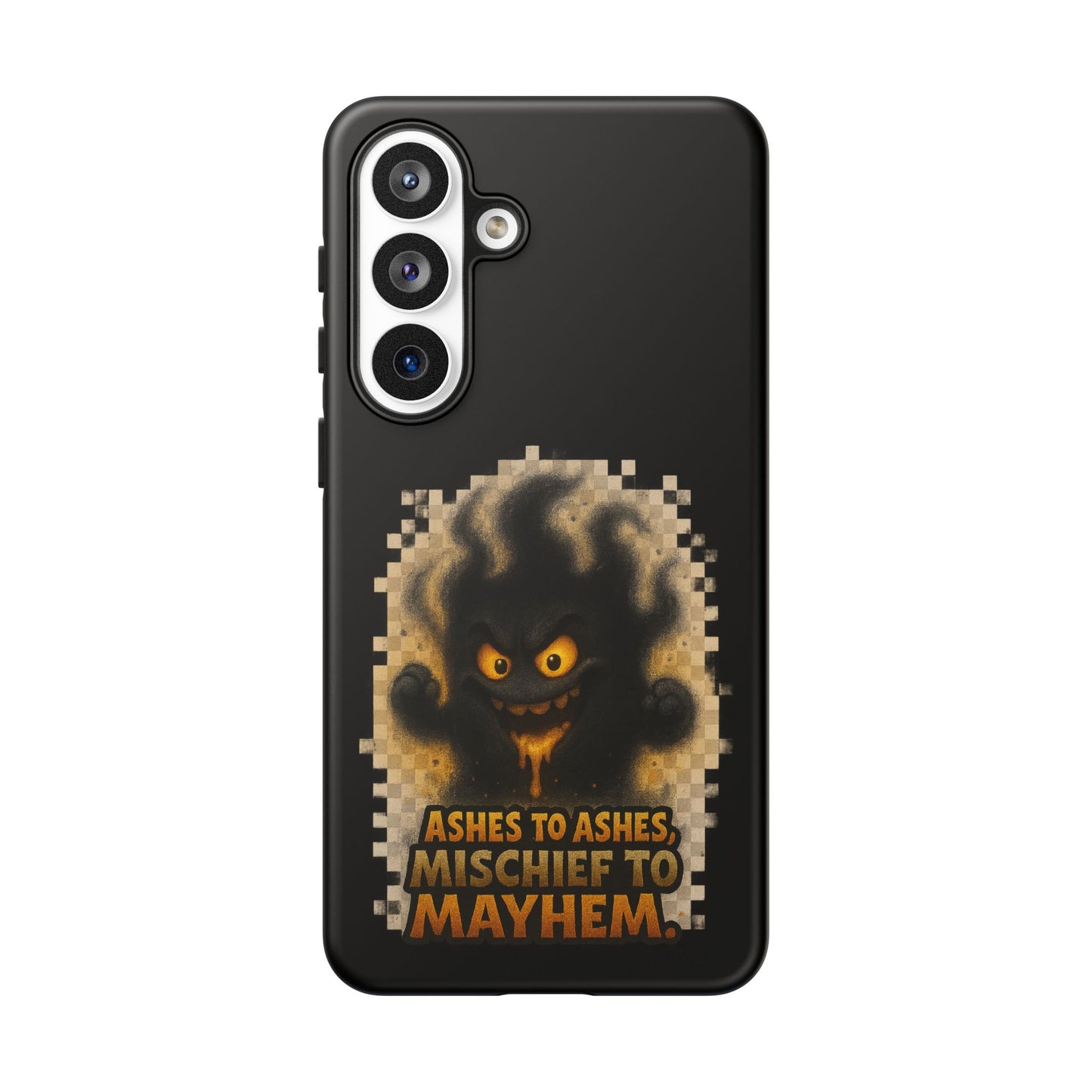 Phone Case — 'Ashes to Ashes, Mischief to Mayhem' Spooky Ghost Protective Case