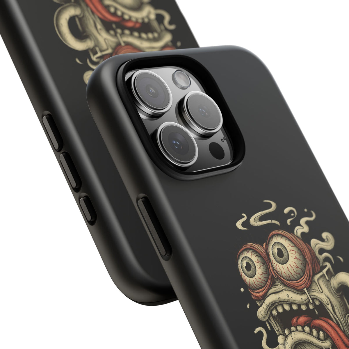 Tough Cases: Retro Hot Coffee Monster Phone Case — Funny 'If Your Mug...' Quote