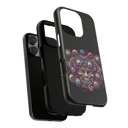 Psychedelic Smiling Eye Cluster Phone Case