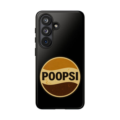 Poopsi Retro Logo Phone Case — Funny Vintage Soda-Inspired iPhone Cover