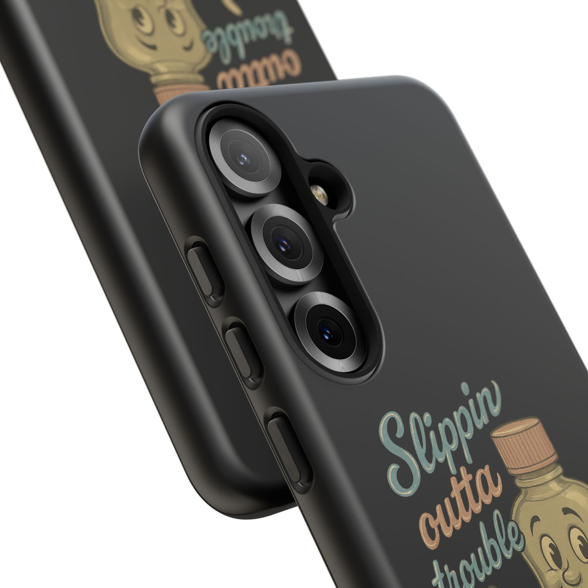 Phone Case — 'Slippin Outta Trouble' Retro Baby Oil Mascot