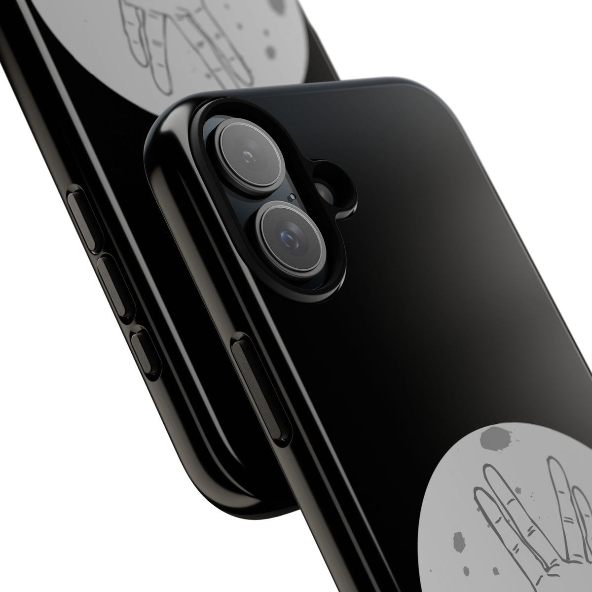 Spock Live Long Phone Case — Vulcan Salute Moon Graphic