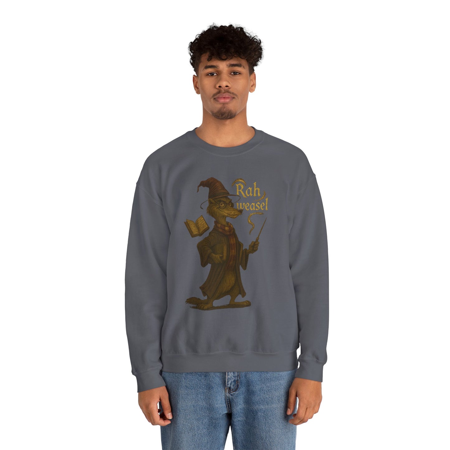 Rah Weasel Crewneck – Wizarding Parody Edition