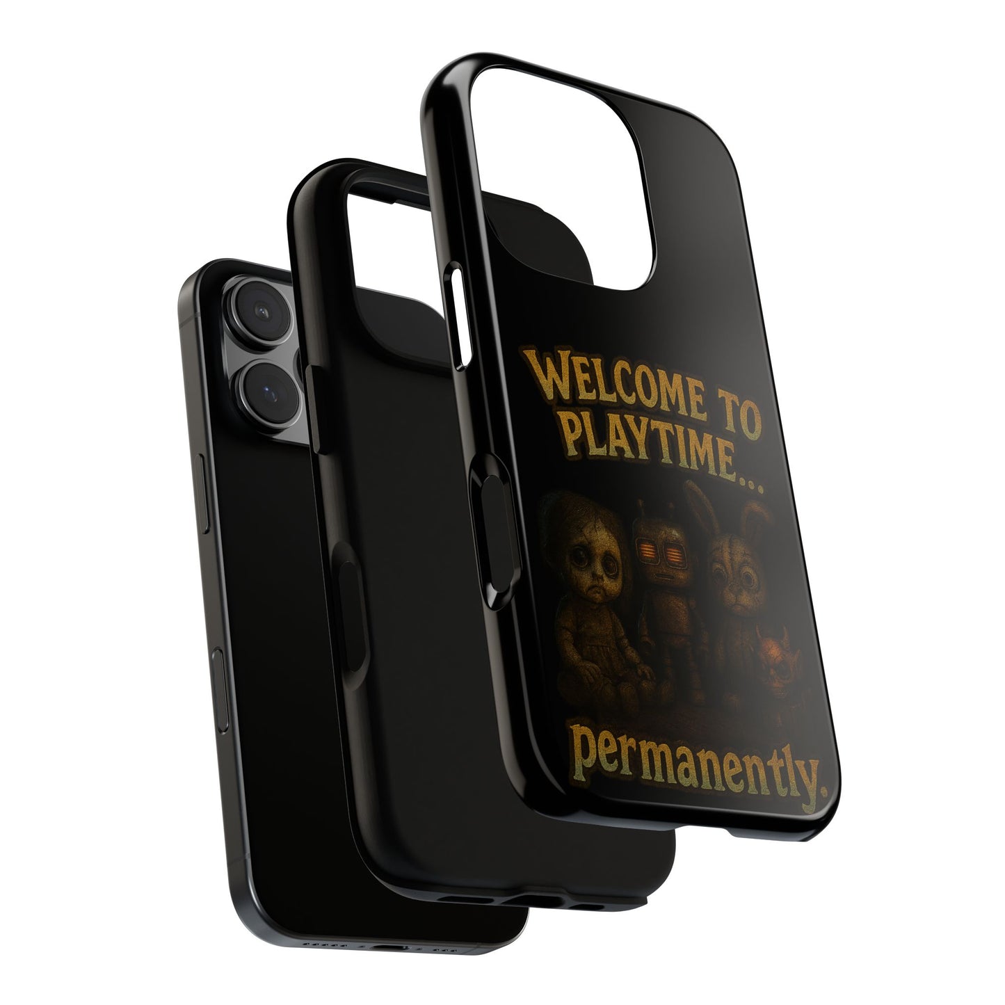 Phone Case — "Welcome to Playtime... Permanently." Horror Game Character Protective Case