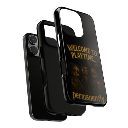 Phone Case — "Welcome to Playtime... Permanently." Horror Game Character Protective Case