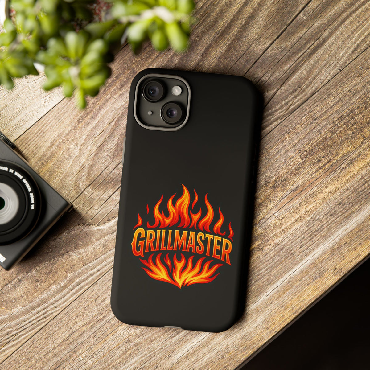 Grillmaster Phone Case — Flame Logo Protective iPhone Cover