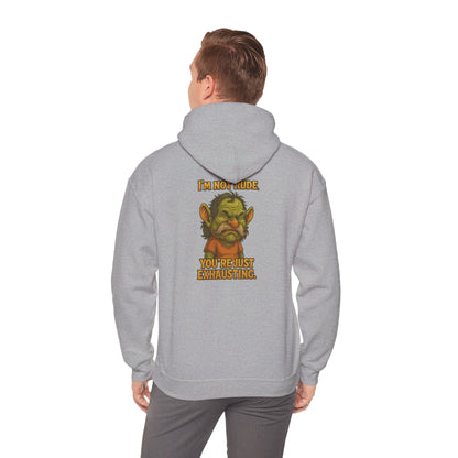 Troll Face Hoodie — "I'm Not Mad, You're Just Exhausting" Graphic Pullover